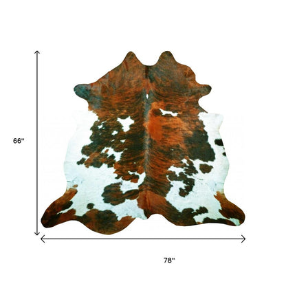 Brown Cowhide Area Rug – Handmade, Soft & Stylish Decor