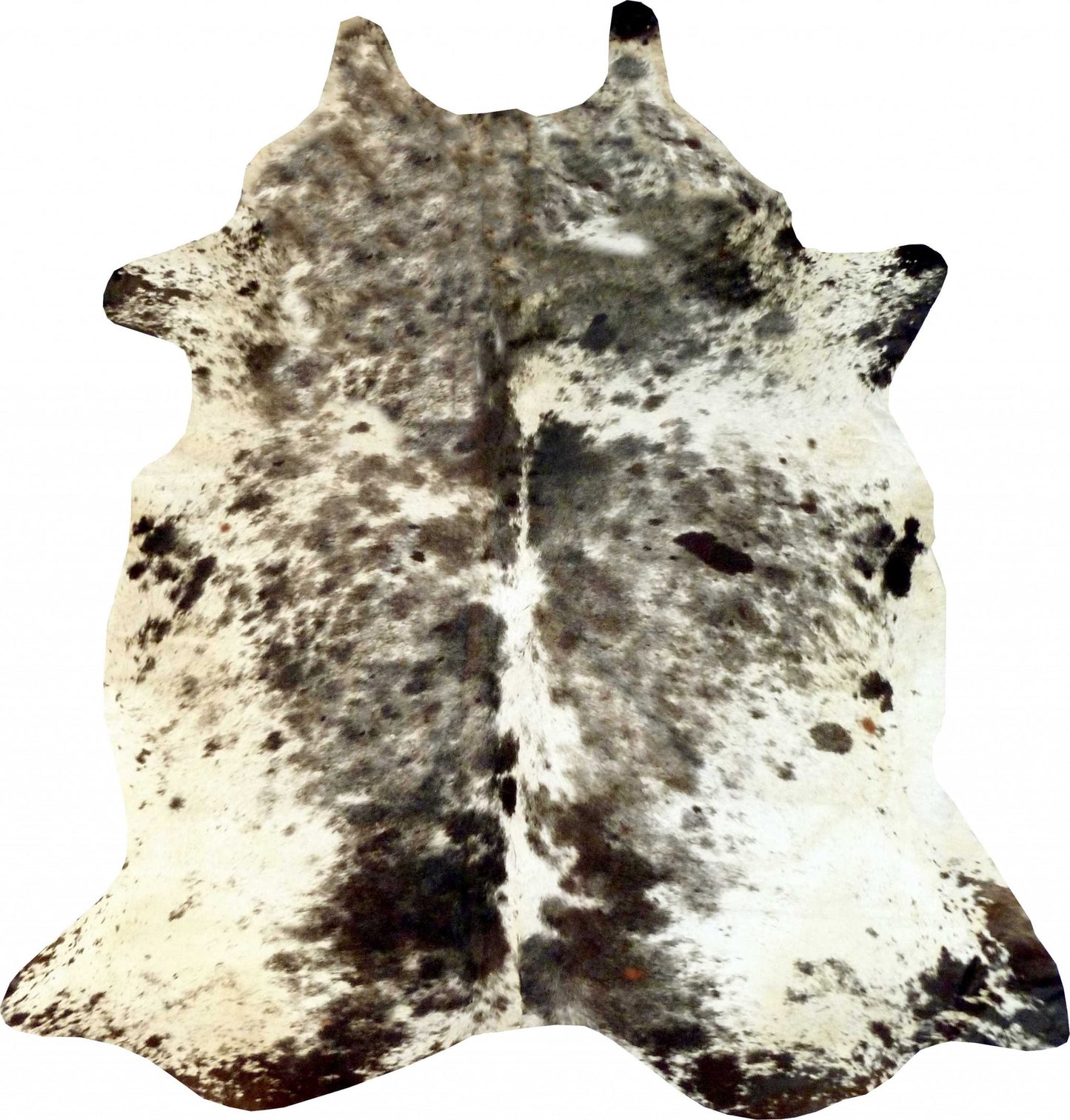 6 Ft Silver Devore Brindled Cowhide Rug