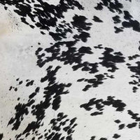 Cowhide Area Rug – Handmade Black & White Accent 140