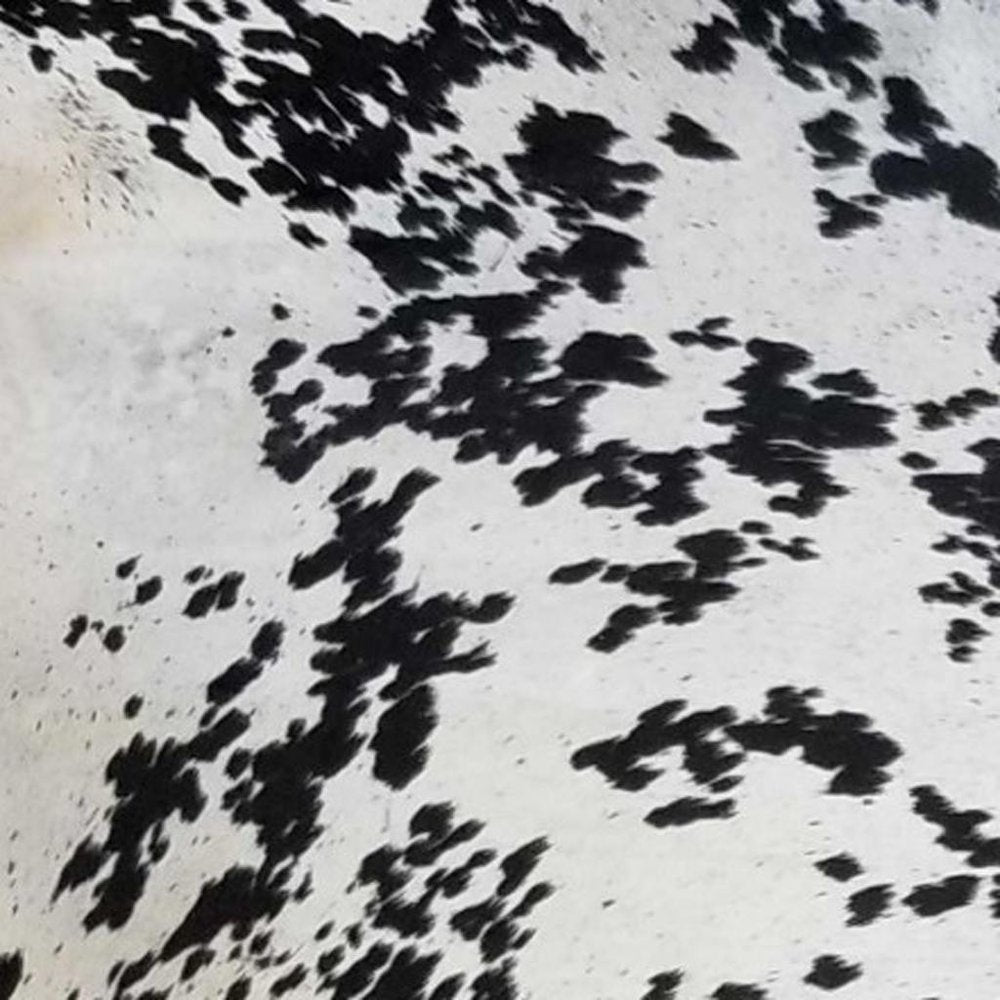Cowhide Area Rug – Handmade Black & White Accent