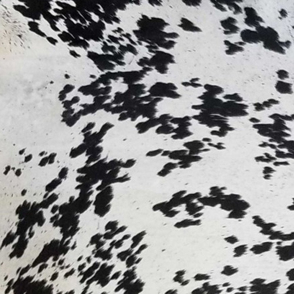 Cowhide Area Rug – Handmade Black & White Accent