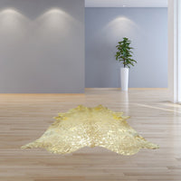 Cowhide Area Rug – Handmade Black & White Accent 39