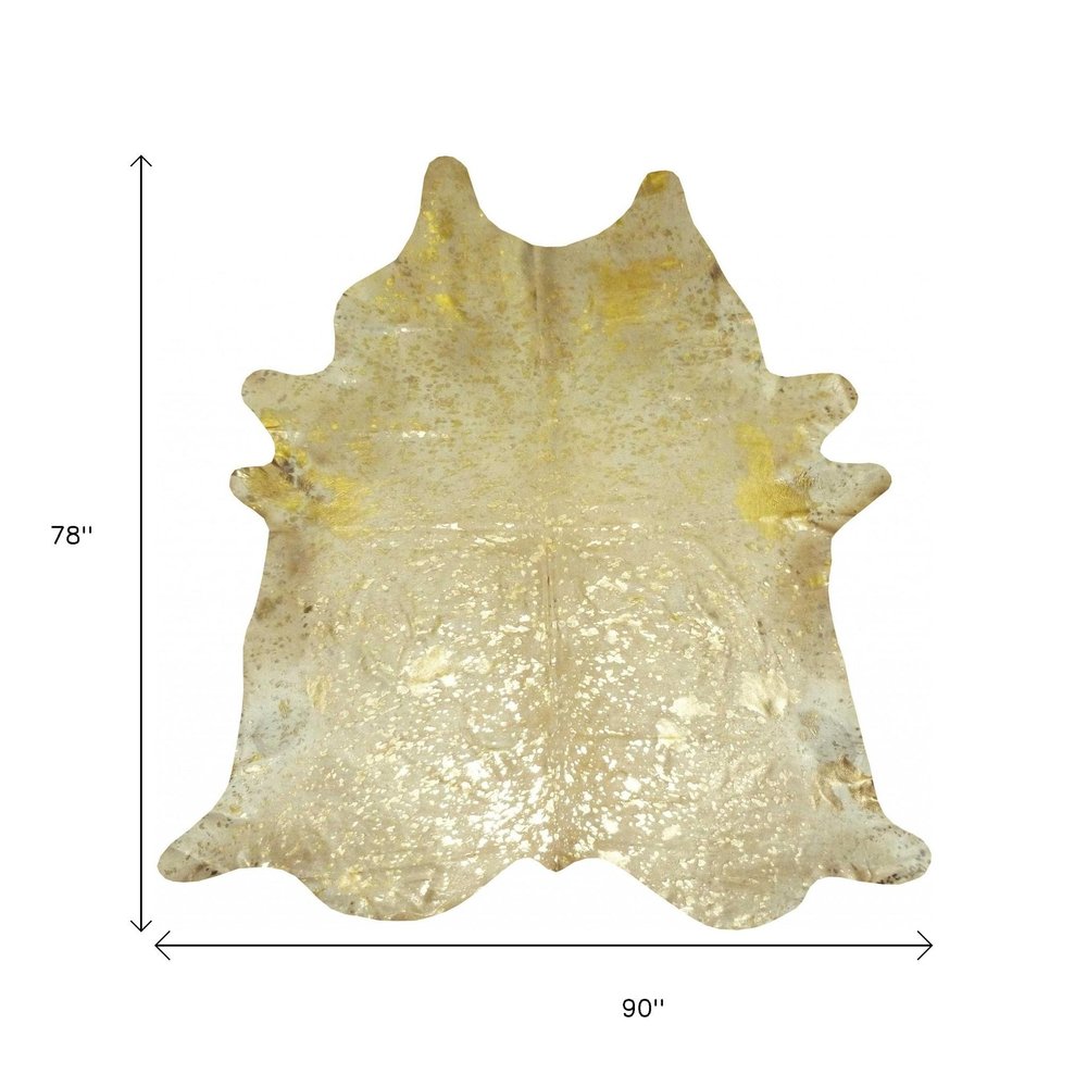 Cowhide Area Rug – Handmade Black & White Accent