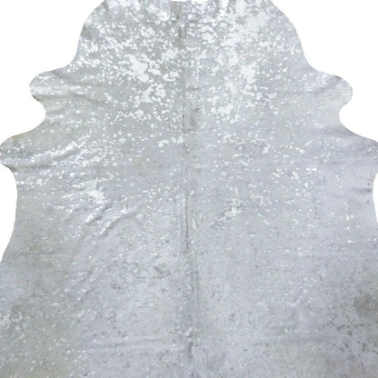 Cowhide Area Rug – Handmade Black & White Accent