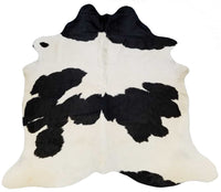 Cowhide Area Rug – Handmade Black & White Accent 52