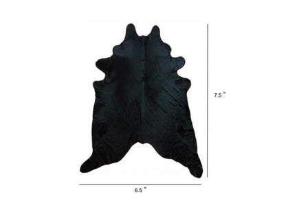 Cowhide Area Rug – Handmade Black & White Accent