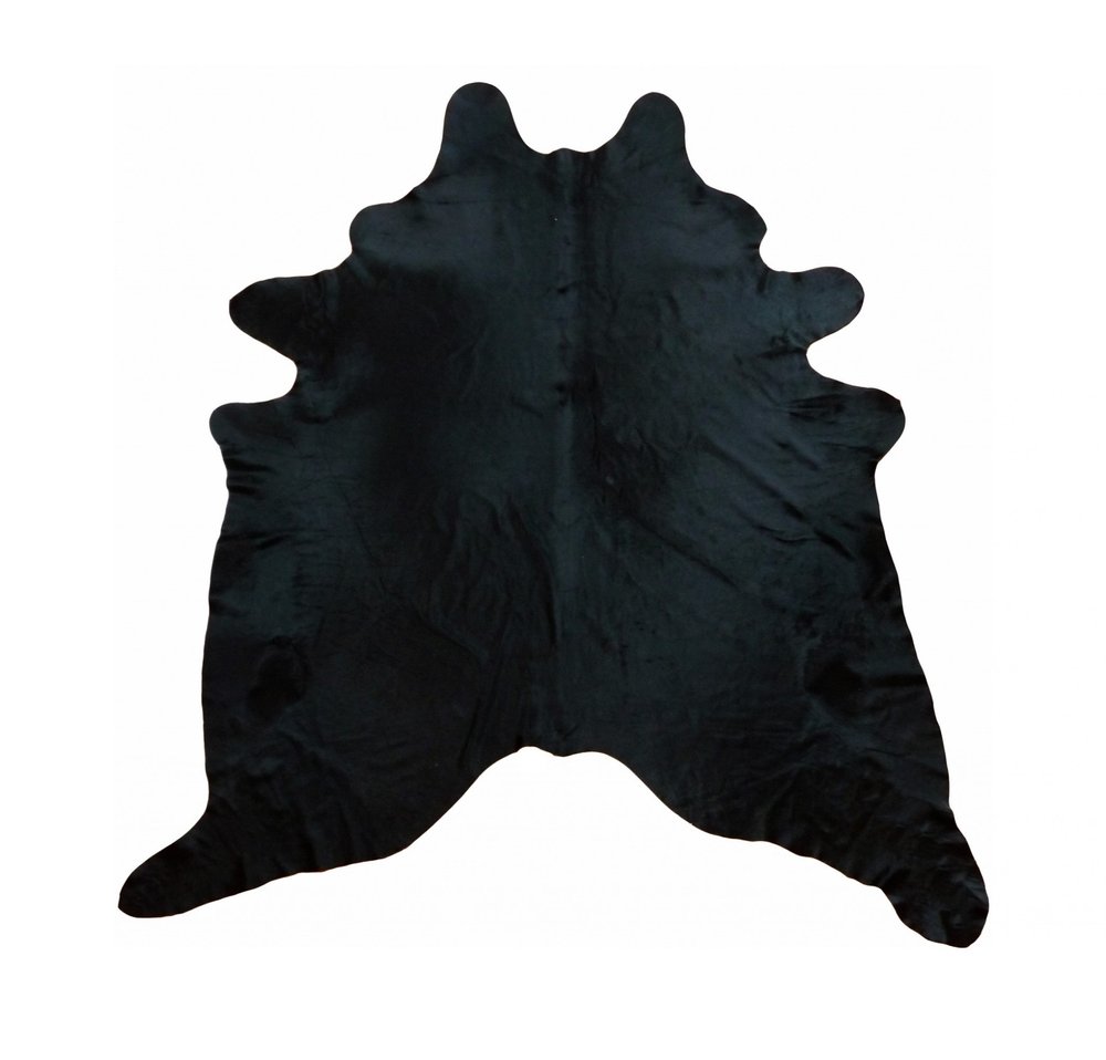 Cowhide Area Rug – Handmade Black & White Accent