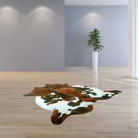 Cowhide Area Rug – Handmade Black & White Accent 67