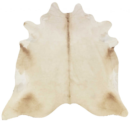 6.5 Ft  Black And White Brindled Cowhide Rug