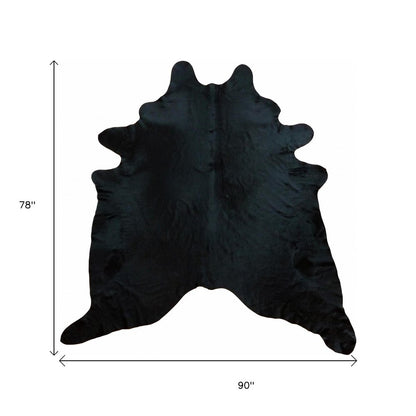 Cowhide Area Rug – Handmade Black & White Accent