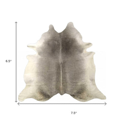 Cowhide Area Rug – Handmade Black & White Accent