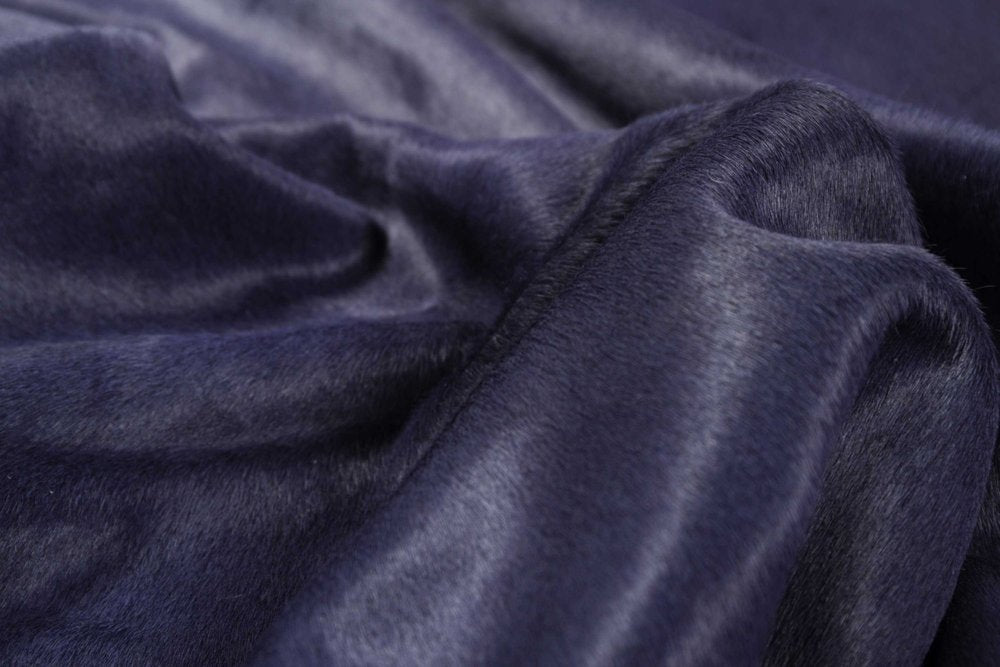 Navy Blue Cowhide Area Rug – Modern, Soft & Stylish