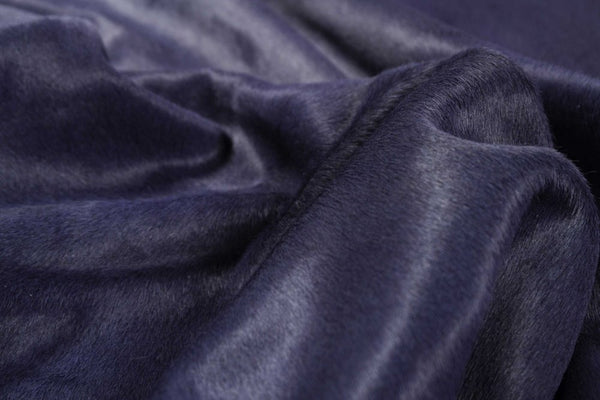 Navy Blue Cowhide Area Rug – Modern, Soft & Stylish alternate view