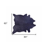 Navy Blue Cowhide Area Rug – Modern, Soft & Stylish — cowhide area rug 3