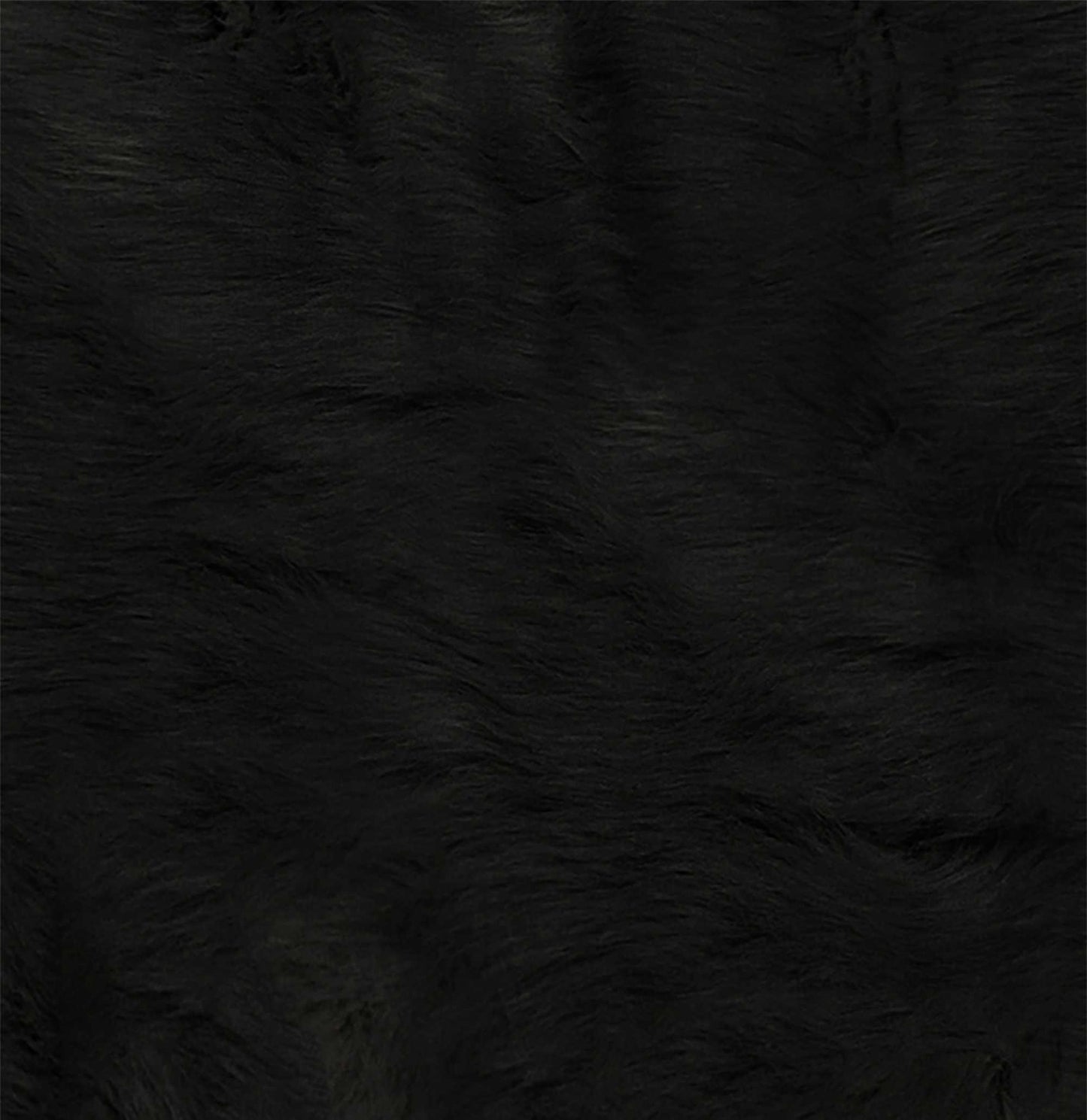 4' X 5' Black Faux Cowhide Washable Area Rug