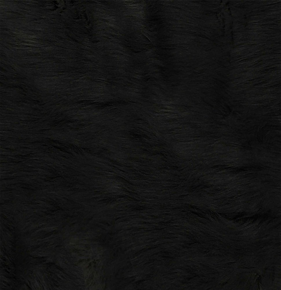 Black Faux Cowhide Washable Rug – Stain Resistant Style