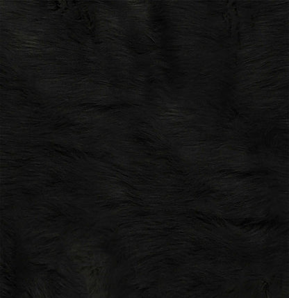 Black Faux Cowhide Washable Rug – Stain Resistant Style