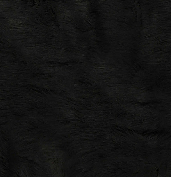Black Faux Cowhide Washable Rug – Stain Resistant Style alternate view