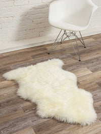 2' X 3' Ivory Shag Area Rug 3