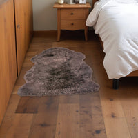 2' x 3' Chocolate New Zealand Natural Sheepskin Rug — sheepskin area rug 10