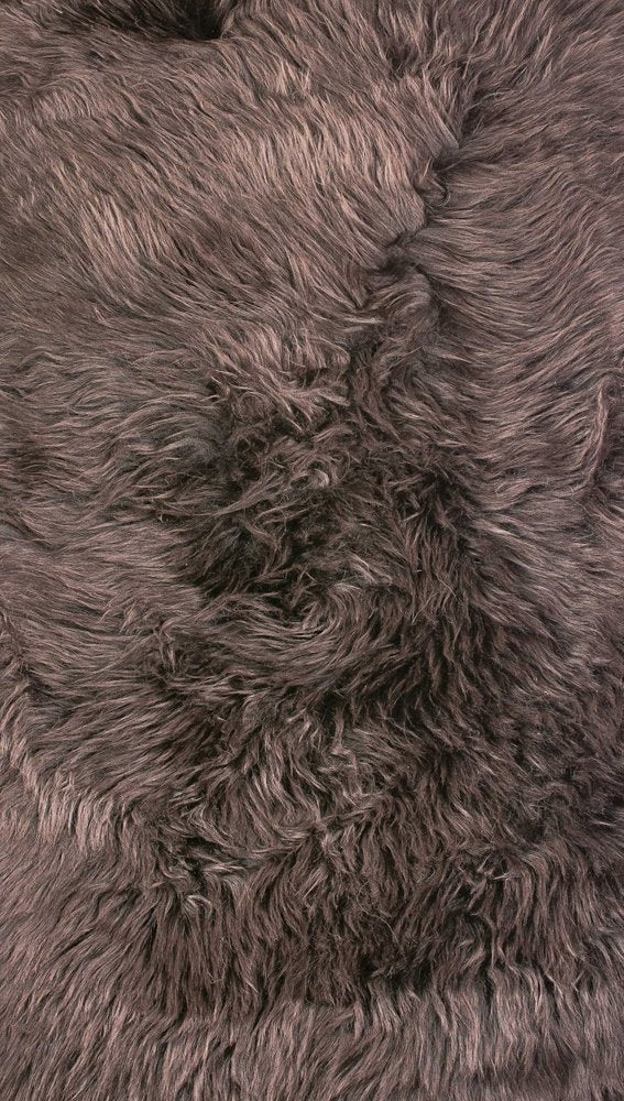 2' x 3' Chocolate New Zealand Natural Sheepskin Rug — sheepskin area rug