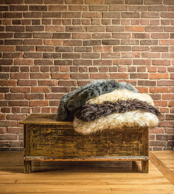 2' X 3' Chocolate New Zealand Natural Sheepskin Rug alternate view