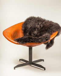 2' x 3' Chocolate New Zealand Natural Sheepskin Rug — sheepskin area rug 5