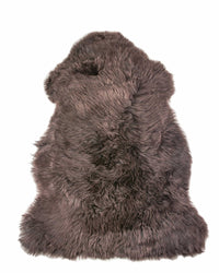 2' x 3' Chocolate New Zealand Natural Sheepskin Rug — sheepskin area rug 6