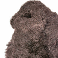 2' x 3' Chocolate New Zealand Natural Sheepskin Rug — sheepskin area rug 8