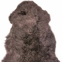 2' x 3' Chocolate New Zealand Natural Sheepskin Rug — sheepskin area rug 9