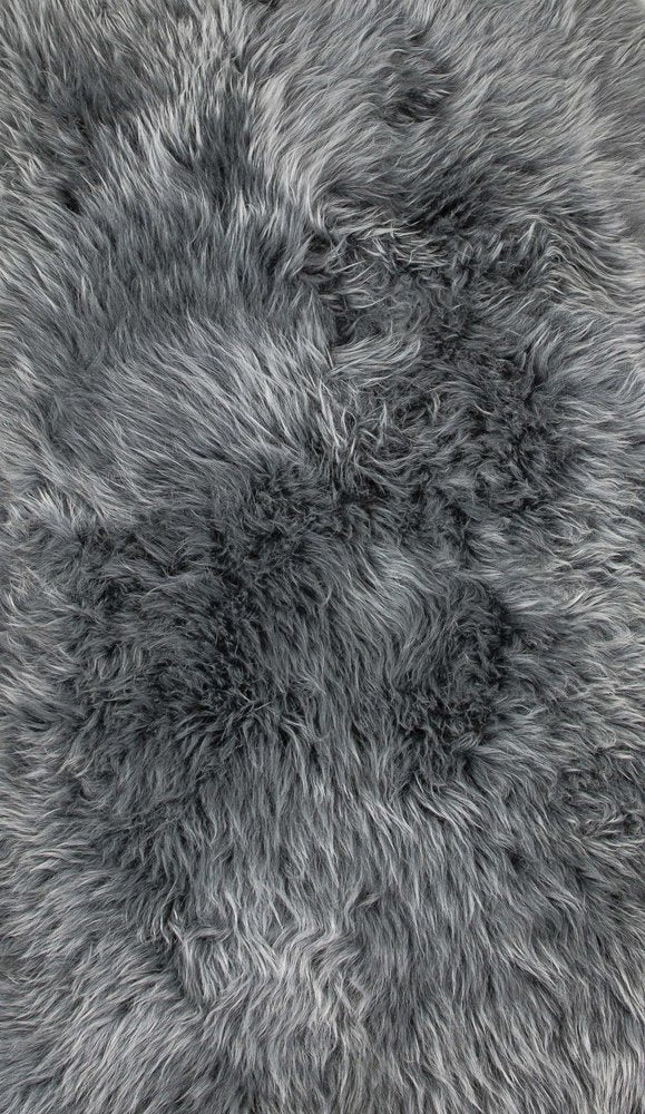 2' X 3' Warm Gray New Zealand Natural Sheepskin Rug alternate view