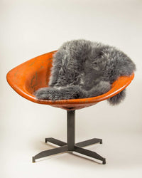 2' x 3' Warm Gray New Zealand Natural Sheepskin Rug — sheepskin area rug 3