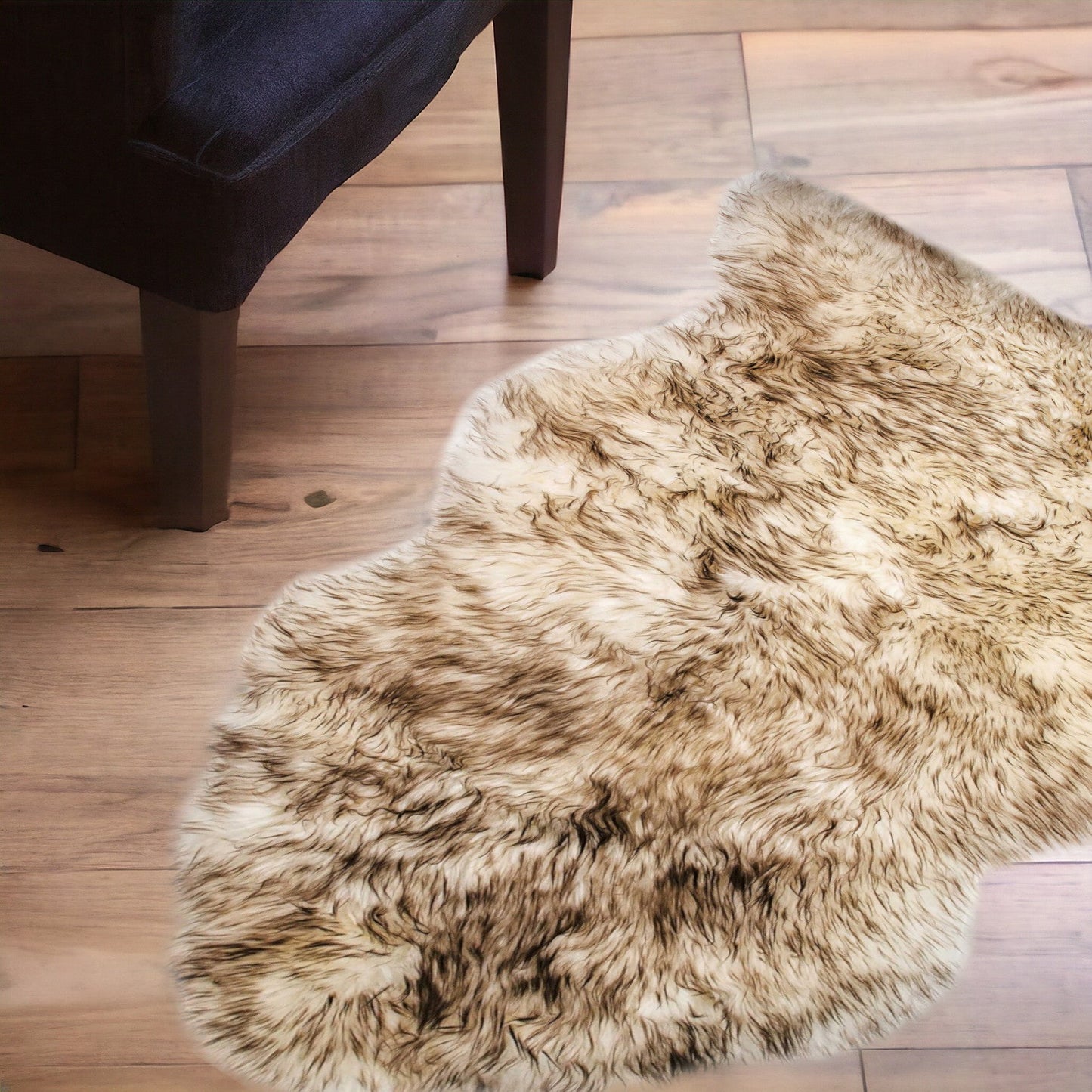 2' X 3' Ivory New Zealand Natural Sheepskin Rug