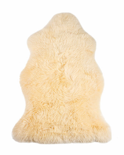 2' X 3' Cream New Zealand Natural Sheepskin Rug