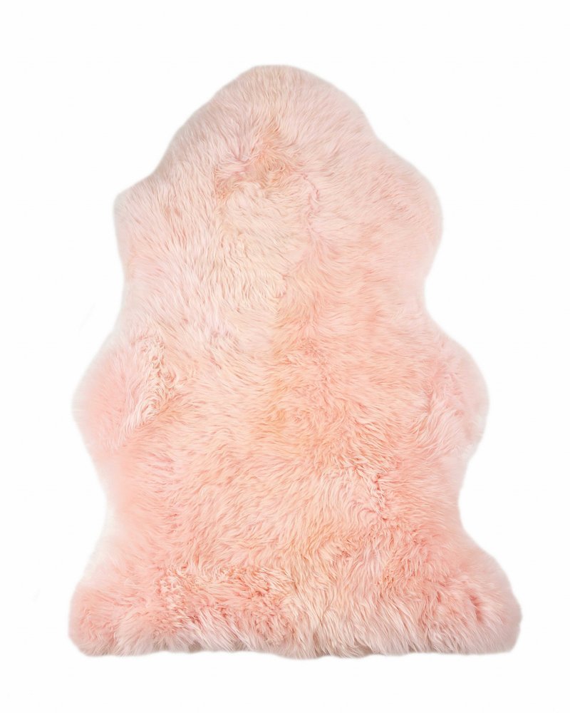 2' x 3' Rose New Zealand Natural Shearling Sheepskin Rug — sheepskin area rug
