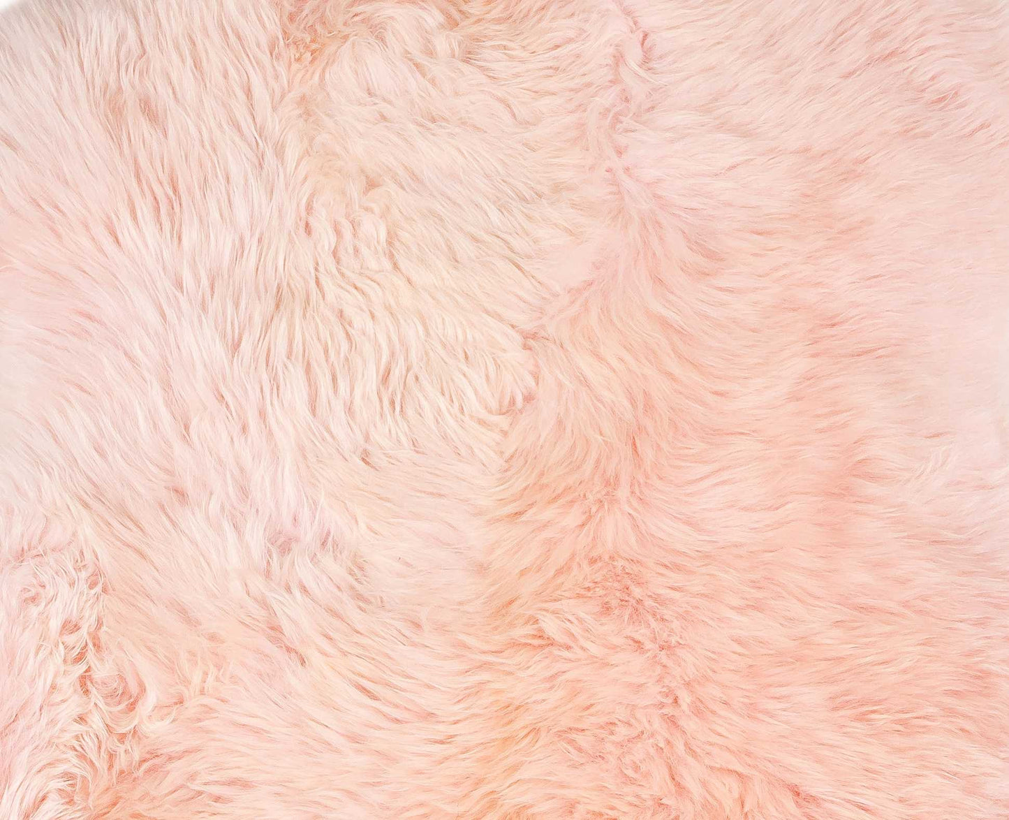 2' X 3' Rose Pink New Zealand Natural Shearling Sheepskin Rug