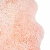 2' x 3' Rose New Zealand Natural Shearling Sheepskin Rug — sheepskin area rug 7