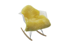 2' x 3' Yellow New Zealand Lambs Wool Handmade Area Rug — sheepskin area rug 3