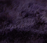 2' x 3' Purple New Zealand Natural Sheepskin Rug — sheepskin area rug 2