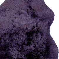 2' x 3' Purple New Zealand Natural Sheepskin Rug — sheepskin area rug 6