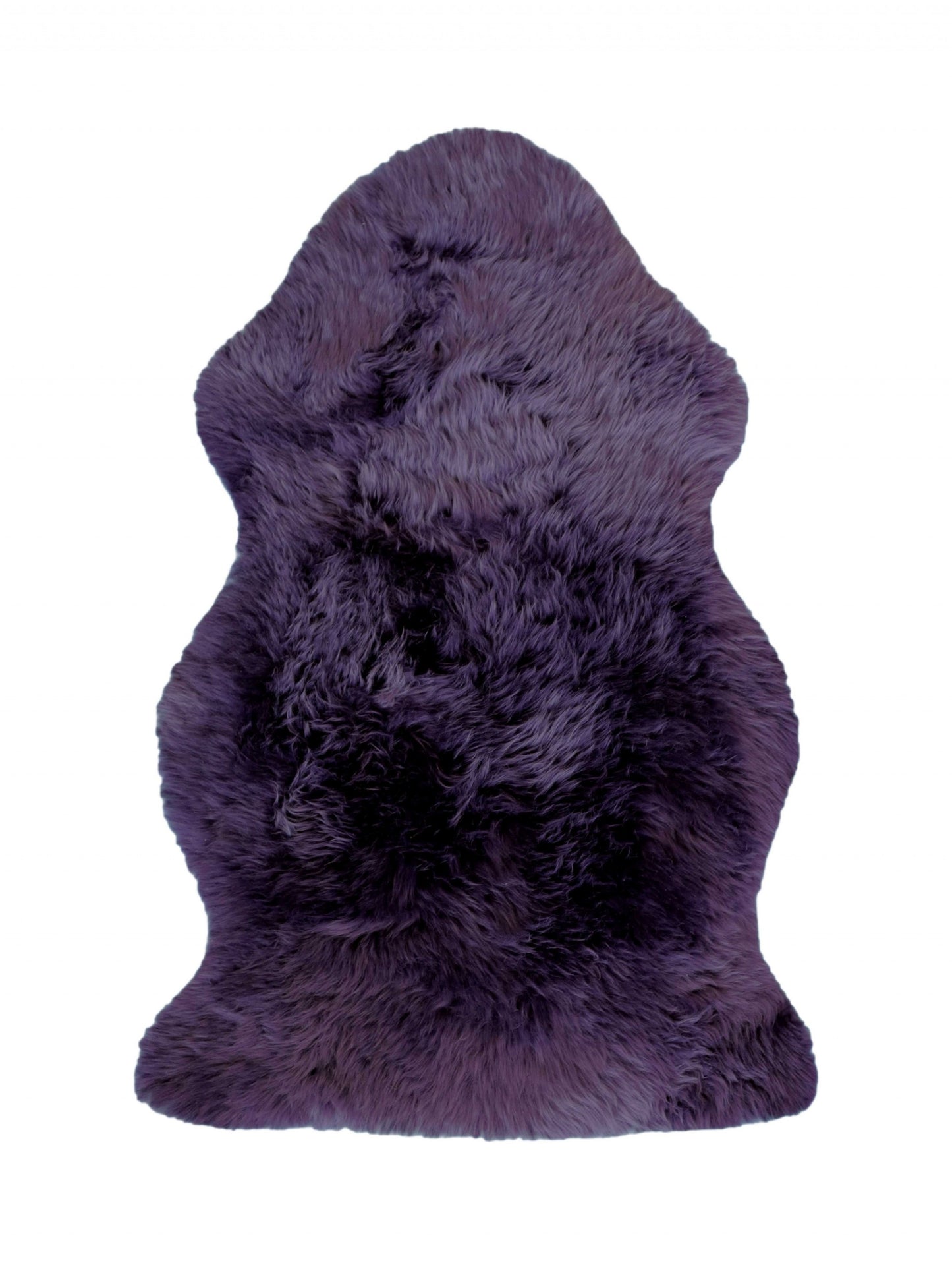 2' X 3' Purple New Zealand Natural Sheepskin Rug