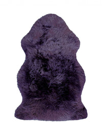 2' x 3' Purple New Zealand Natural Sheepskin Rug — sheepskin area rug 7