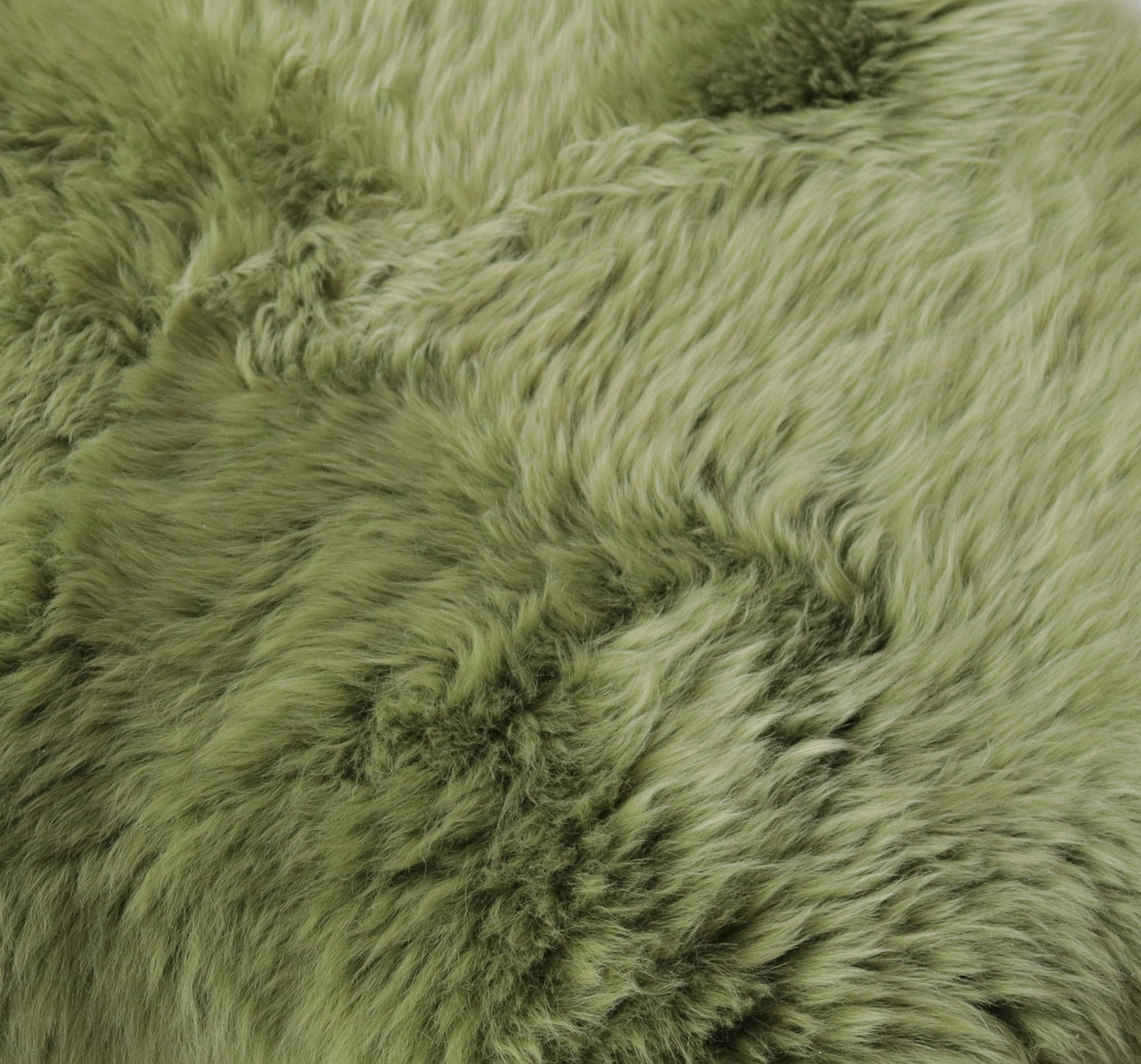 2' x 3' Sage Green Natural Sheepskin Rug