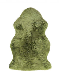 2' x 3' Sage New Zealand Lambs Wool Area Rug — sheepskin area rug 8