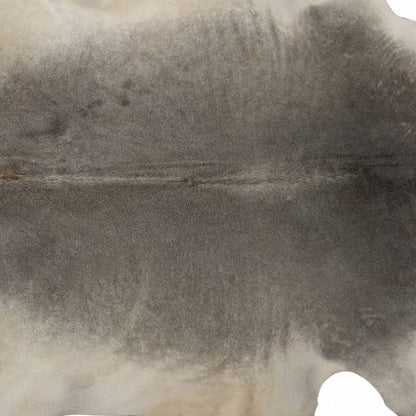 6' X 7' Gray Genuine Cowhide Area Rug