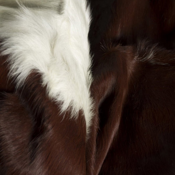 Cowhide Area Rug – Brown & White, Modern Accent alternate view