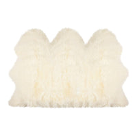 3' x 5' Trio Natural Sheepskin Area Rug — sheepskin area rug 8