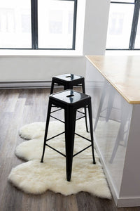 3' x 5' Trio Natural Sheepskin Area Rug — sheepskin area rug 2