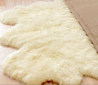 3' x 5' Trio Natural Sheepskin Area Rug — sheepskin area rug 3