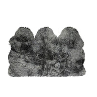 3' x 5' Gray Natural Sheepskin Area Rug — sheepskin area rug 8